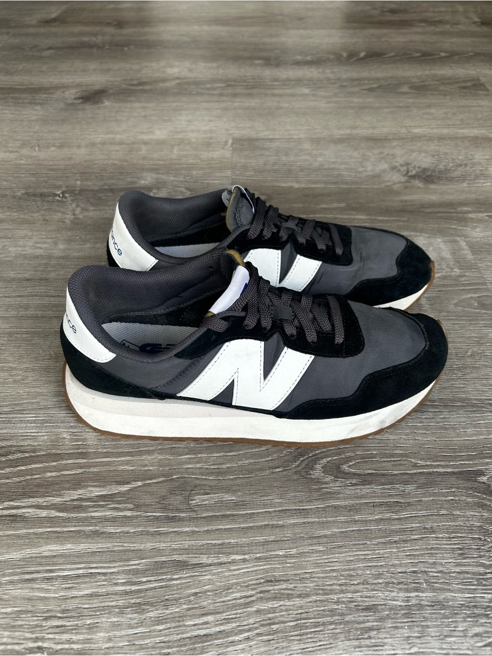 New Balance Men’s 237 Black, Gray & White Retro Athletic Sneakers